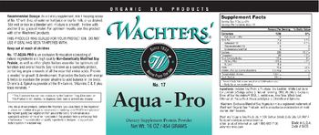 Wachters' No. 17 Aqua-Pro - supplement protein powder