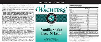 Wachters' No. 21 Vanilla Shake Less 'N Lean - supplement