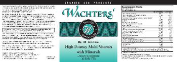 Wachters' No. 38 Iron Free High Potency Multi-Vitamin With Minerals - supplement
