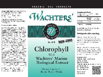 Wachters' No. 41-B Chlorophyll With Wachters' Marine Biological Extract - supplement