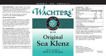 Wachters' No. 51-B Original Sea Klenz - supplement