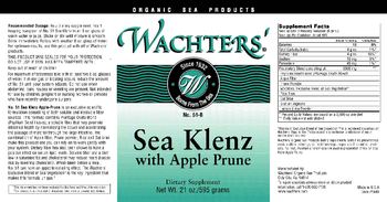 Wachters' No. 51-B Sea Klenz With Apple Prune - supplement