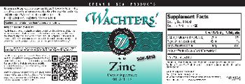 Wachters' No. 58 Zinc - supplement