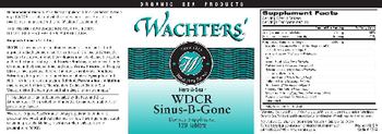 Wachters' WDCR Sinus-B-Gone - supplement