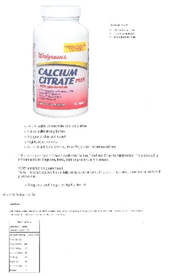 Walgreens Calcium Citrate Plus with Magnesium - supplement