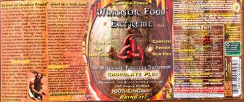 Warrior Force Warrior Food Extreme Chocolate Plus - the ultimate protein supplement