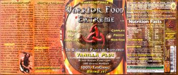 Warrior Force Warrior Food Extreme Vanilla Plus - the ultimate protein supplement