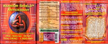WarriorForce Warrior Shield Antioxidant - supplement