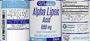We Like Vitamins Alpha Lipoic Acid 600 mg - supplement