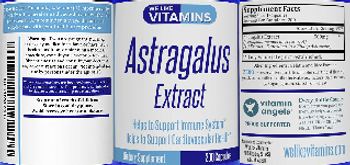 We Like Vitamins Astragalus Extract - supplement