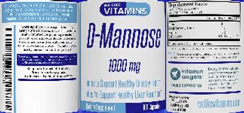 We Like Vitamins D-Mannose 1000 mg - supplement