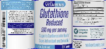 We Like Vitamins Glutathione Reduced 500 mg - supplement