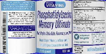 We Like Vitamins Phosphatidylserine Memory Ultimate - supplement
