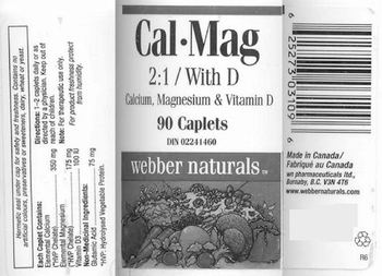 Webber Naturals Cal-Mag 2:1 / With D - 