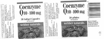 Webber Naturals Coenzyme Q10 100 mg - 