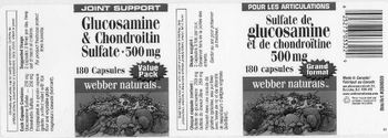 Webber Naturals Glucosamine & Chondroitin Sulfate 500 mg - 