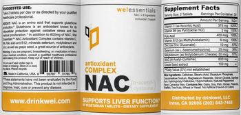 Welessentials NAC (N-Acetyl-Cysteine) - supplement