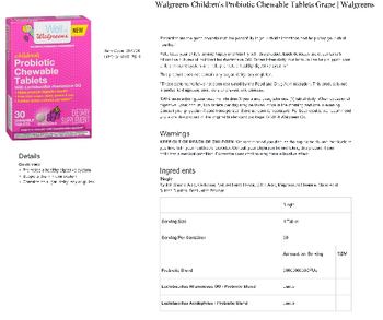 Well At Walgreens Children's Probiotic with Lactobacillus rhamnosus GG Grape Flavor - supplement