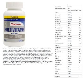 Well At Walgreens Multivitamin Men 50+ - supplement