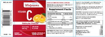 Well At Walgreens Vitamin C Chewable 500 mg Orange Flavor - supplement