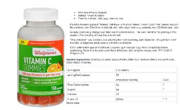Well At Walgreens Vitamin C Gummies 250 mg - supplement