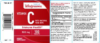 Well At Walgreens Vitamin C With Natural Rose Hips - supplement