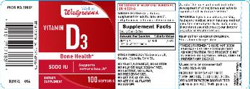 Well At Walgreens Vitamin D3 5000 IU - supplement
