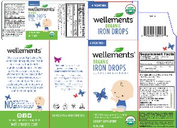 Wellements Organic Iron Drops - supplement
