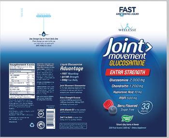 Wellesse Joint Movement Glucosamine Extra Strength Berry Flavored - supplement