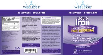 Wellesse Liquid Iron 18 mg Natural Berry Flavor - liquid supplement