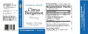 Whitaker Nutrition Citrus Bergamot 500 mg - supplement