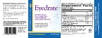 Whitaker Nutrition Eyedrate - supplement