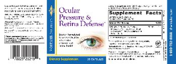 Whitaker Nutrition Ocular Pressure & Retina Defense - supplement