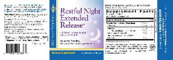 Whitaker Nutrition Restful Night Extended Release - supplement