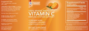 Whole Body Research 100% Whole Food Vitamin C - supplement
