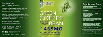 Whole Body Research Green Coffee Bean 1435 mg - supplement