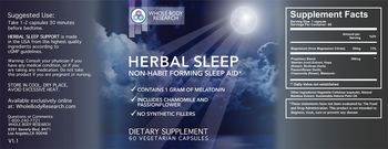 Whole Body Research Herbal Sleep - supplement
