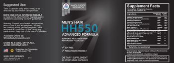 Whole Body Research Men's Hair HH550 Advanced Formula - supplement