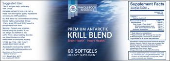 Whole Body Research Premium Antarctic Krill Blend - supplement
