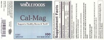 Whole Foods Cal-Mag - supplement