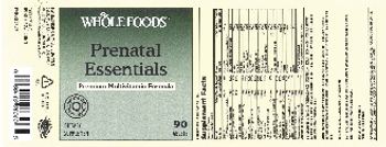 Whole Foods Prenatal Essentials - supplement