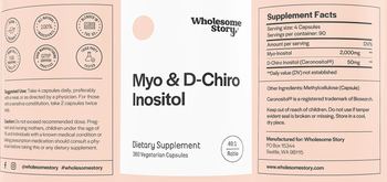 Wholesome Story Myo & D-Chiro Inositol - supplement