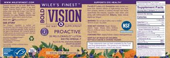 Wiley's Finest Bold Vision Proactive - supplement