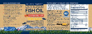 Wiley's Finest Wild Alaskan Fish Oil Elementary EPA Natural Mango and Peach Flavor for Kids! - supplement