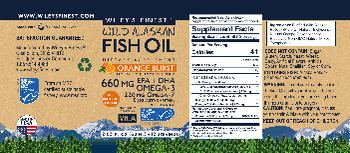 Wiley's Finest Wild Alaskan Fish Oil Orange Burst - supplement