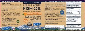 Wiley's Finest Wild Alaskan Fish Oil Orange Burst - supplement