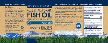 Wiley's Finest Wild Alaskan Fish Oil Peak EPA 1250 mg - supplement