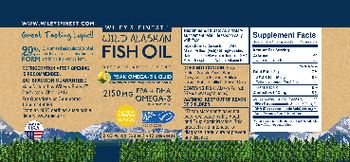 Wiley's Finest Wild Alaskan Fish Oil Peak Omega-3 Liquid Natural Lemon Flavor - supplement