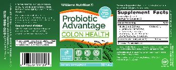 Williams Nutrition Probiotic Advantage Colon Health - supplement