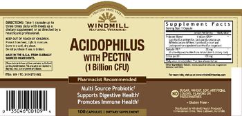 Windmill Acidophilus with Pectin (1 Billion CFU) - supplement